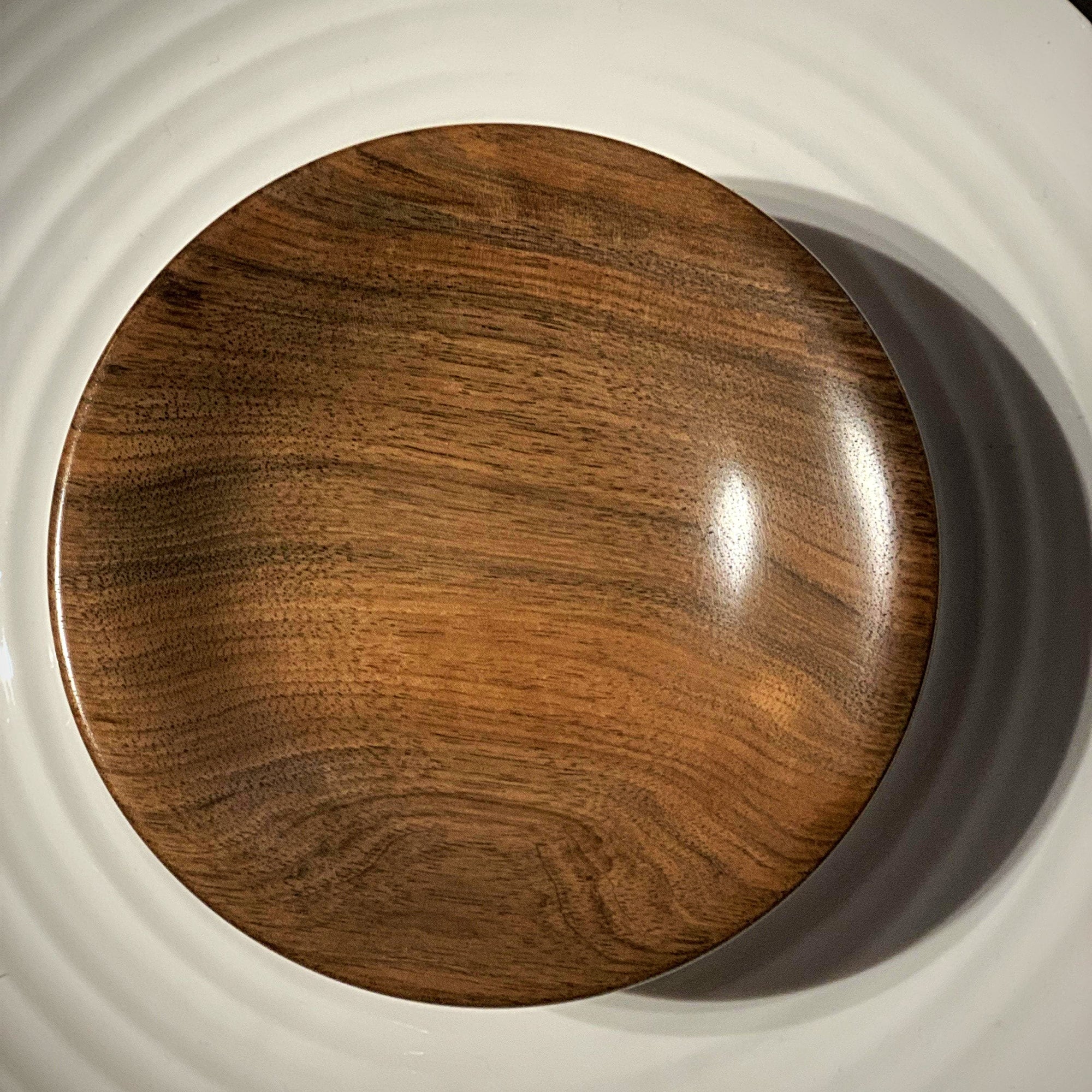 Hand-Turned Wooden Magnetic Bowl - Walnut tribeyarns