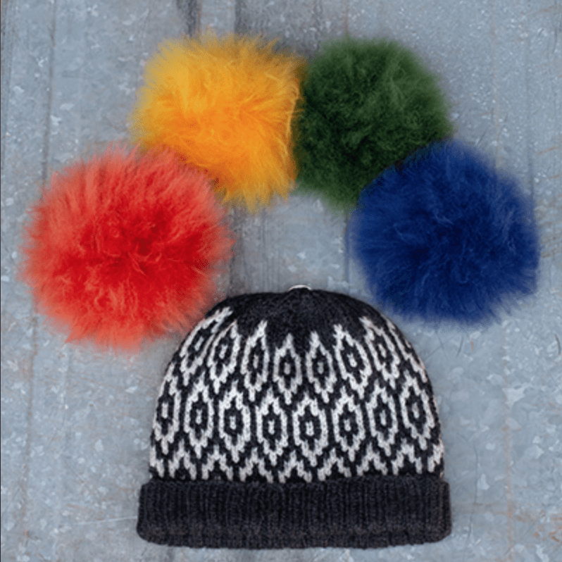 Interchangeable Ethical Alpaca Fur Pom Pom TOFT