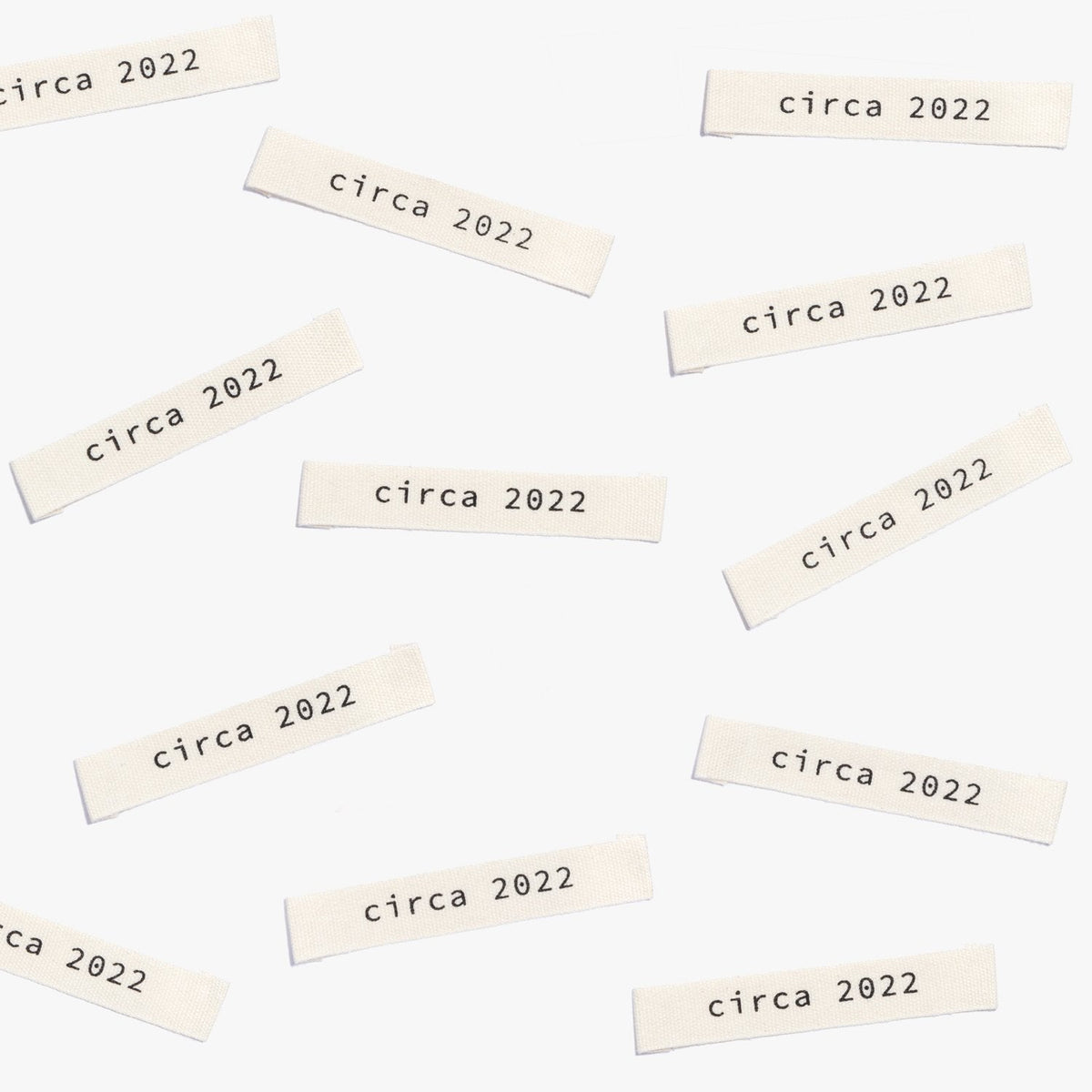 &quot;Circa 2022&quot; Woven Labels 10 Pack Kylie and the Machine