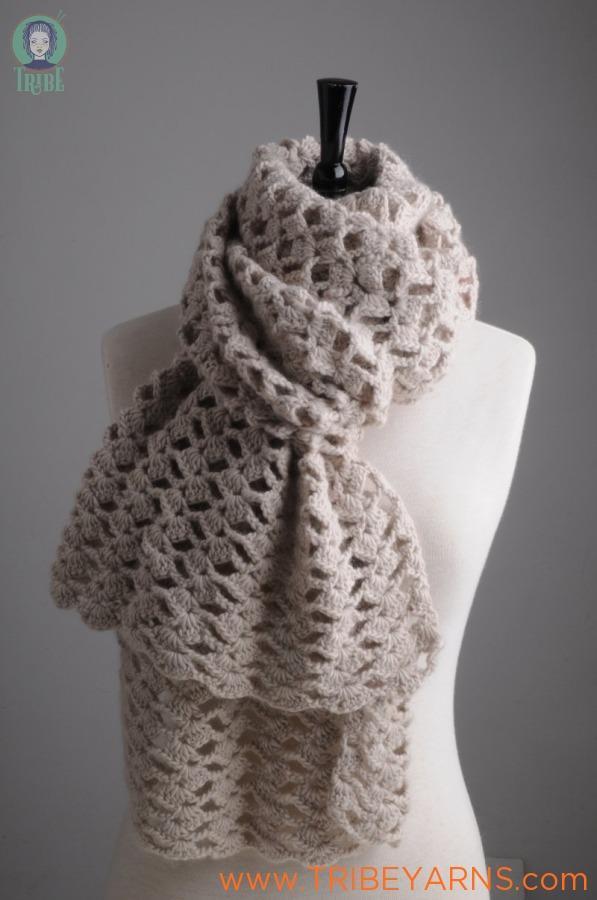 Lacy Scarf CROCHET Pattern Mrs Moon