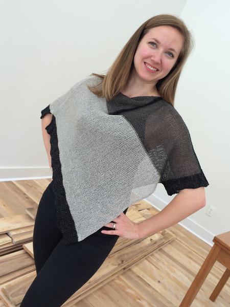 Lefty Poncho Pattern tribeyarns