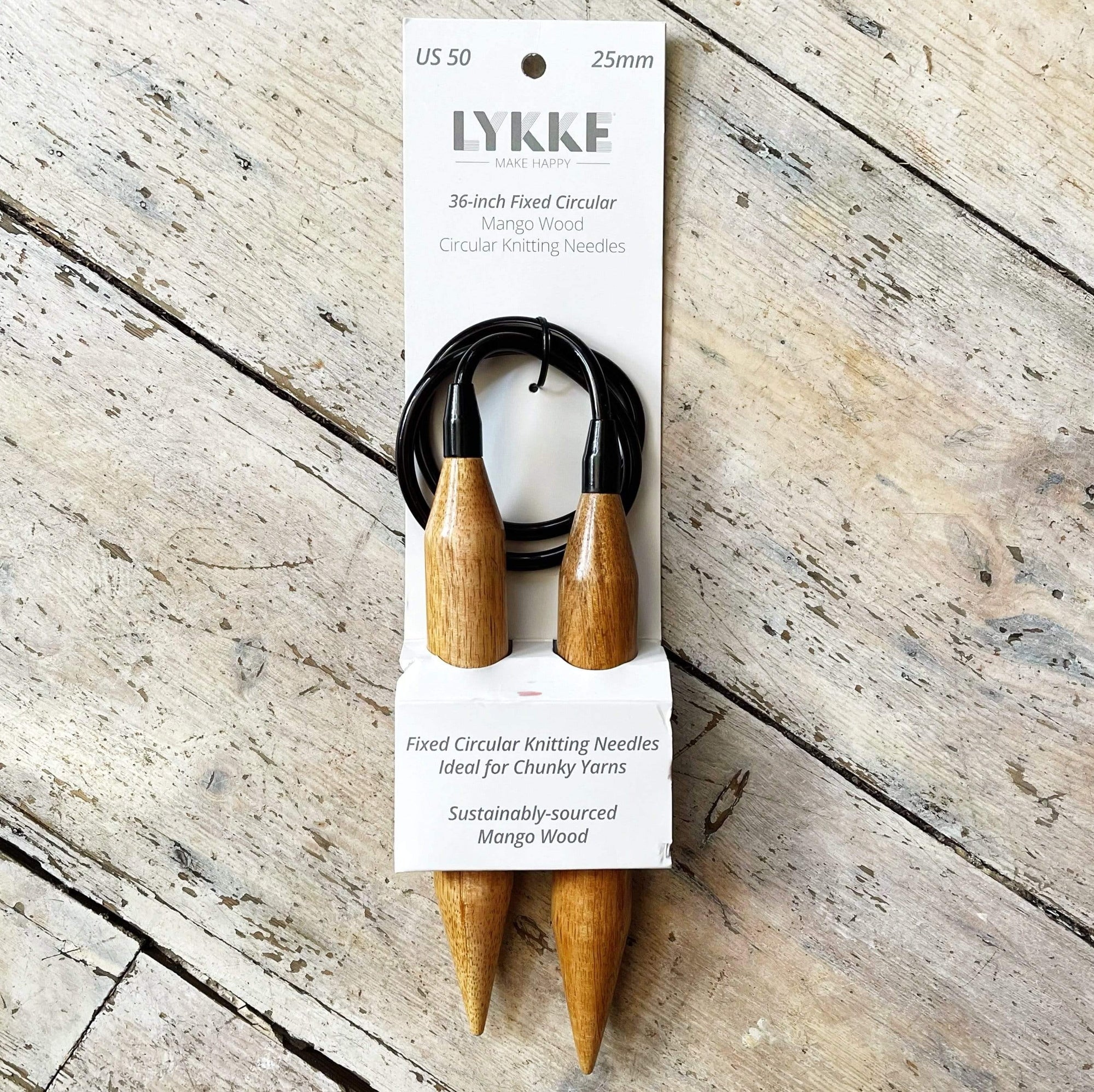 LYKKE BIG Fixed Circular Needles - Mango Wood LYKKE