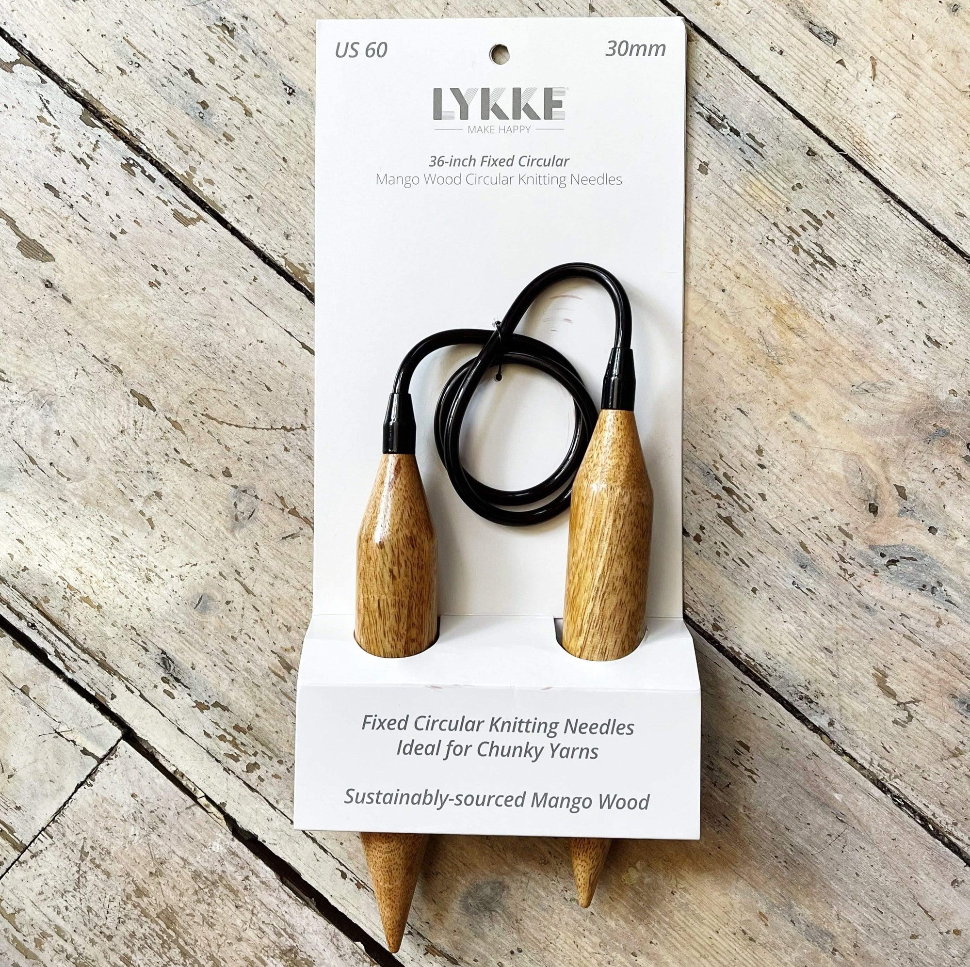 LYKKE BIG Fixed Circular Needles - Mango Wood LYKKE