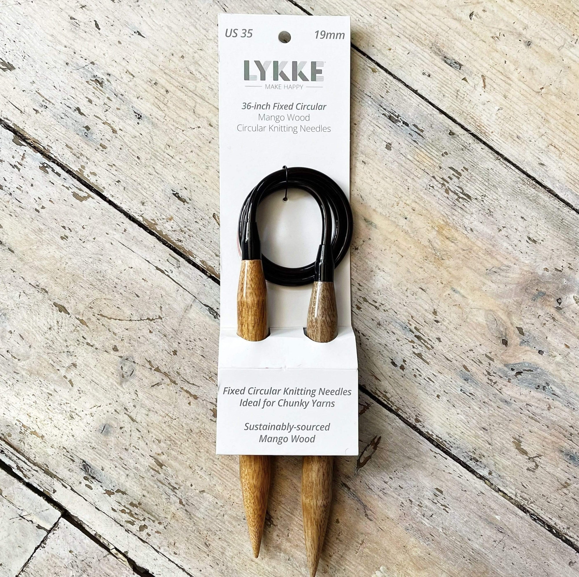 LYKKE BIG Fixed Circular Needles - Mango Wood LYKKE