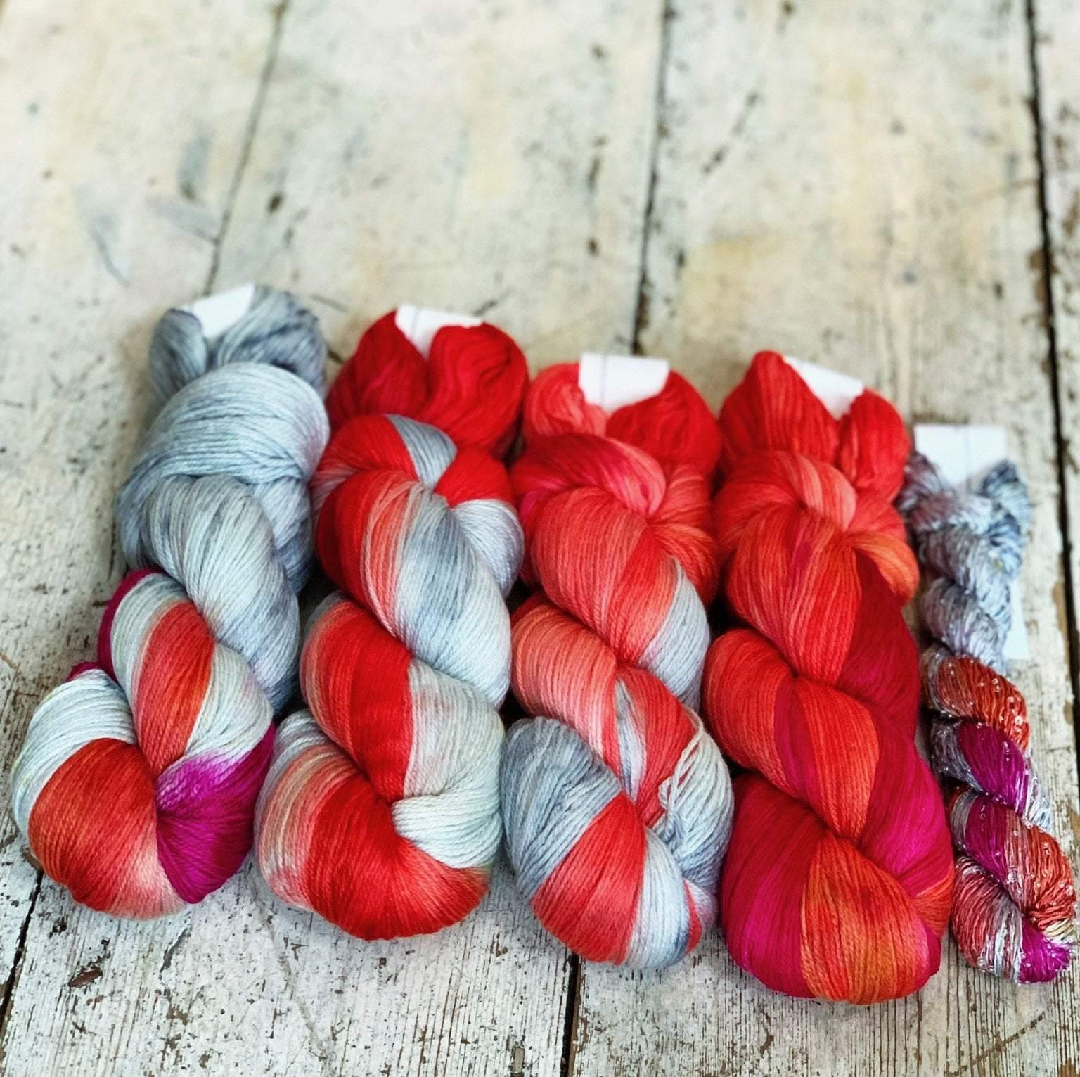 Autumn Fades Shawl Yarn Kit / Merino Sock - LiliaCraftParty