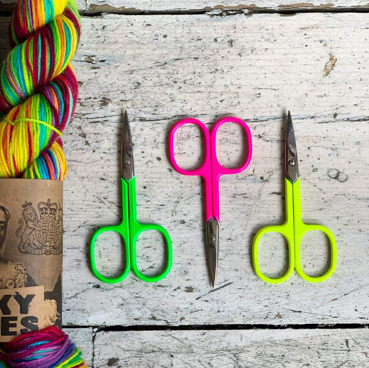 Neon Scissors tribeyarns