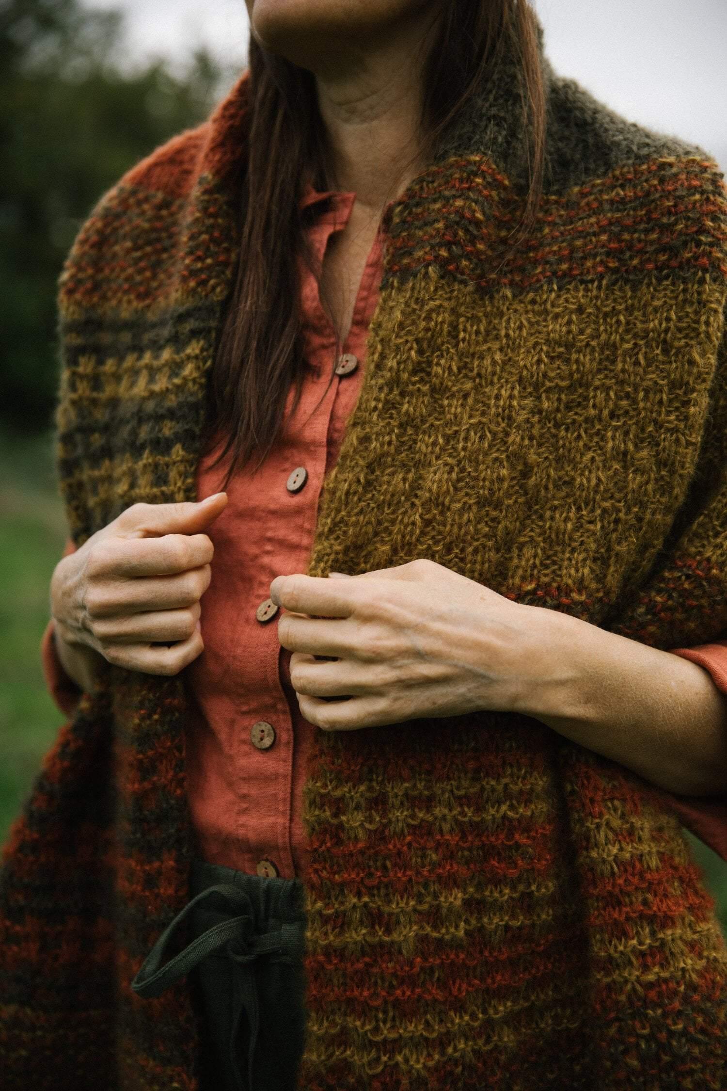 No.59 Shawl Pattern for Le Gros Silk & Mohair Biches & Bûches