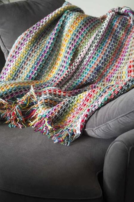 Pixel Blanket Crochet Pattern tribeyarns