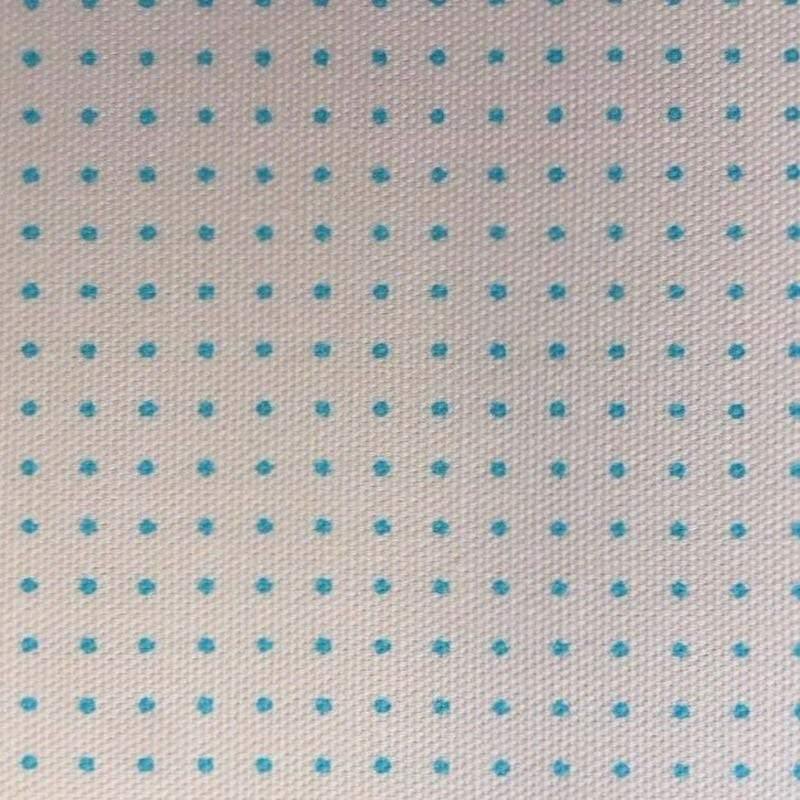 Sashiko Dot Grid Stencil Fabric Panel (Hitomezashi) Olympus