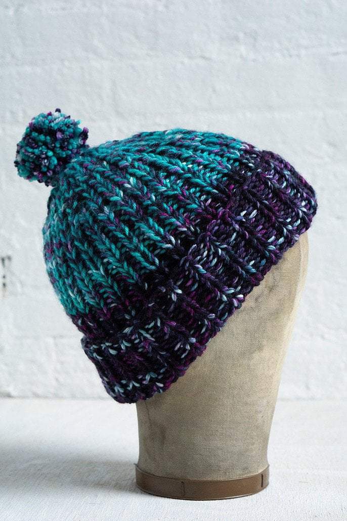 Simple Ribbed Hat Pattern Manos del Uruguay