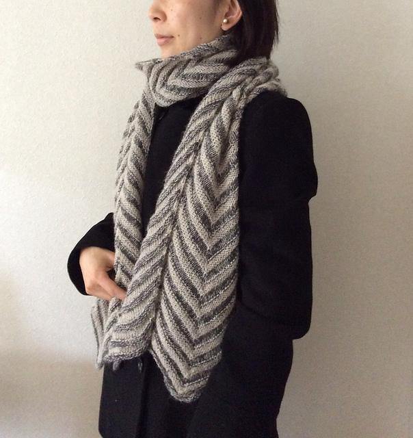 Sky Tree Scarf Pattern Isager