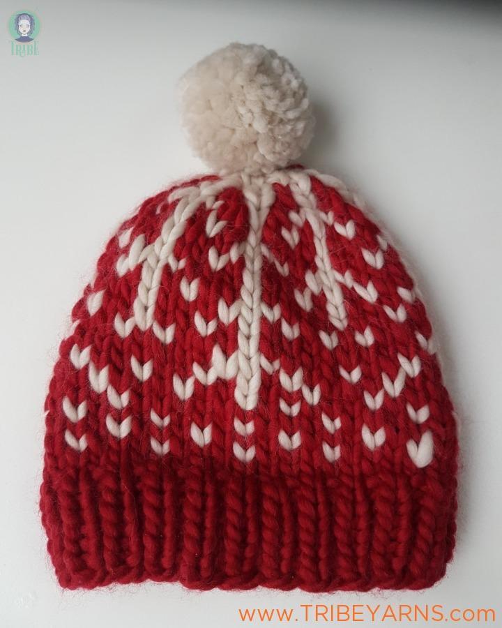 Snowflake Hat Pattern by Mrs Moon | Tribe Yarns, London