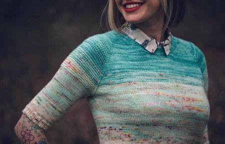 So Faded Sweater Pattern by Andrea Mowry tribeyarns