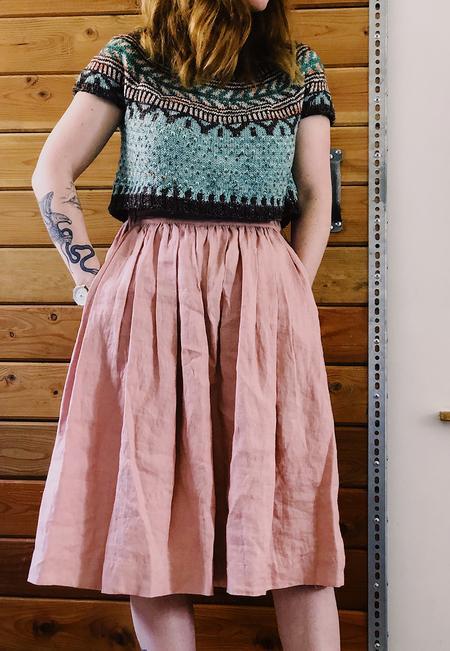 Soldotna Crop Sweater Pattern by Caitlin Hunter tribeyarns