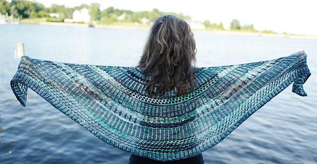 Stained Glass Brioche Shawl Pattern Artyarns