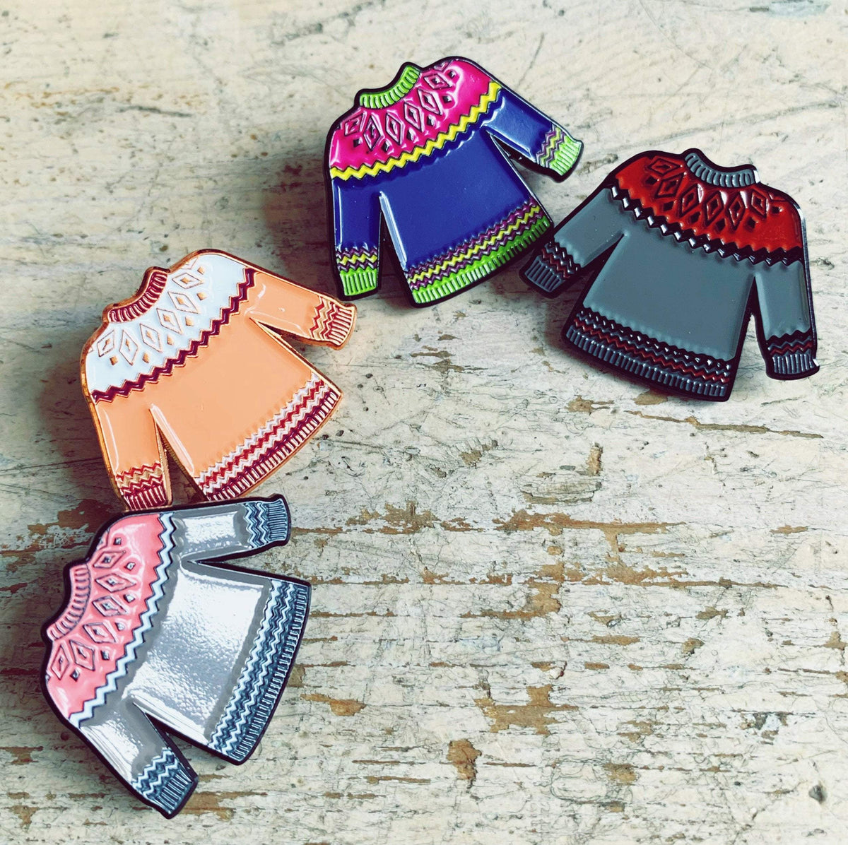 Sweater Knitter Enamel Pin Hartiful