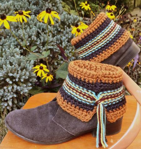 Swift Kick Boot Cuffs Crochet Pattern tribeyarns