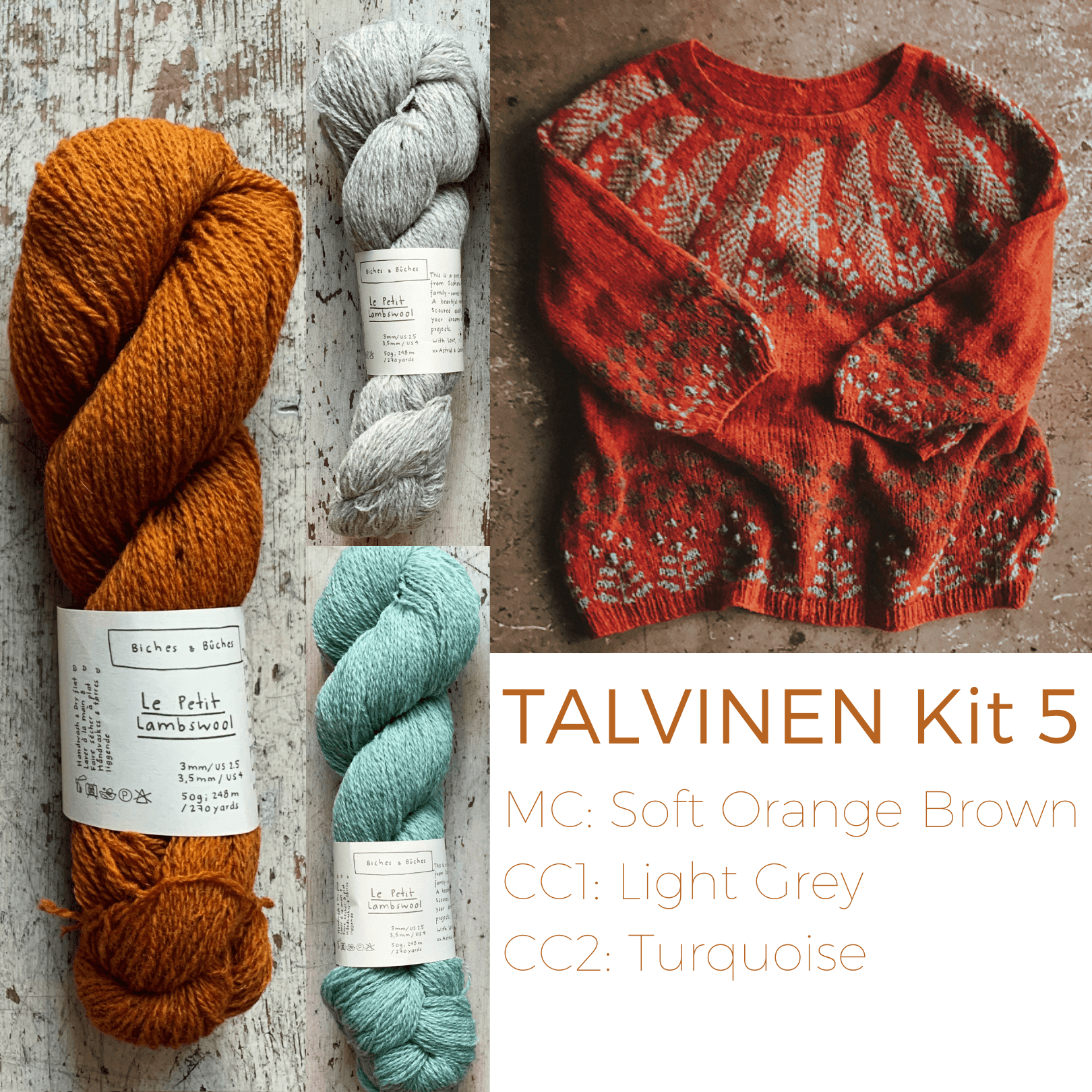 Talvinen Sweater Kit Biches & Bûches