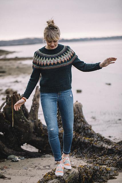 Throwover Sweater Pattern by Andrea Mowry tribeyarns