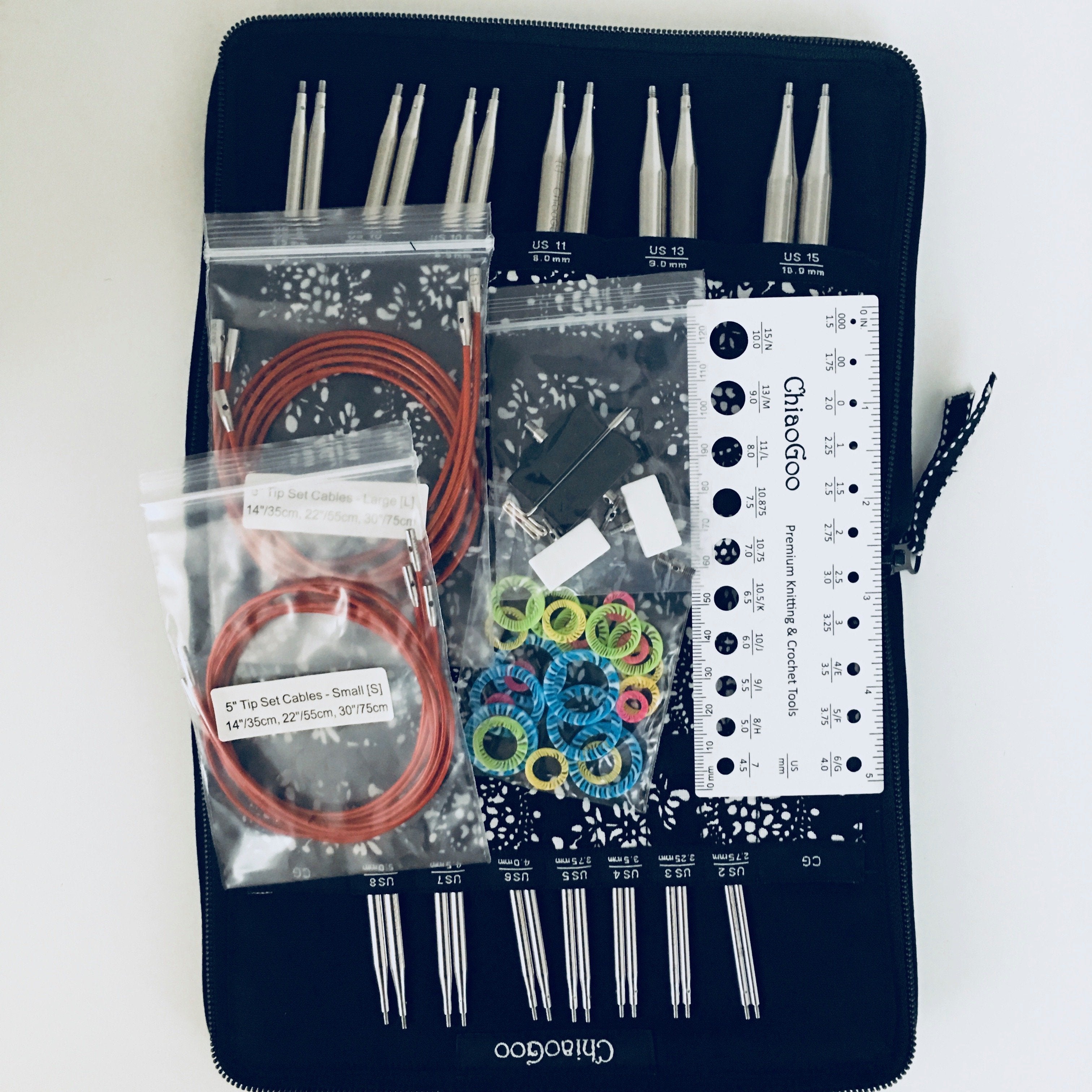Chiaogoo Circular Knitting Needles Set - 1.5-10mm Stainless Steel