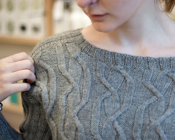 Twisted Tracks Jumper Pattern Walcot Yarns