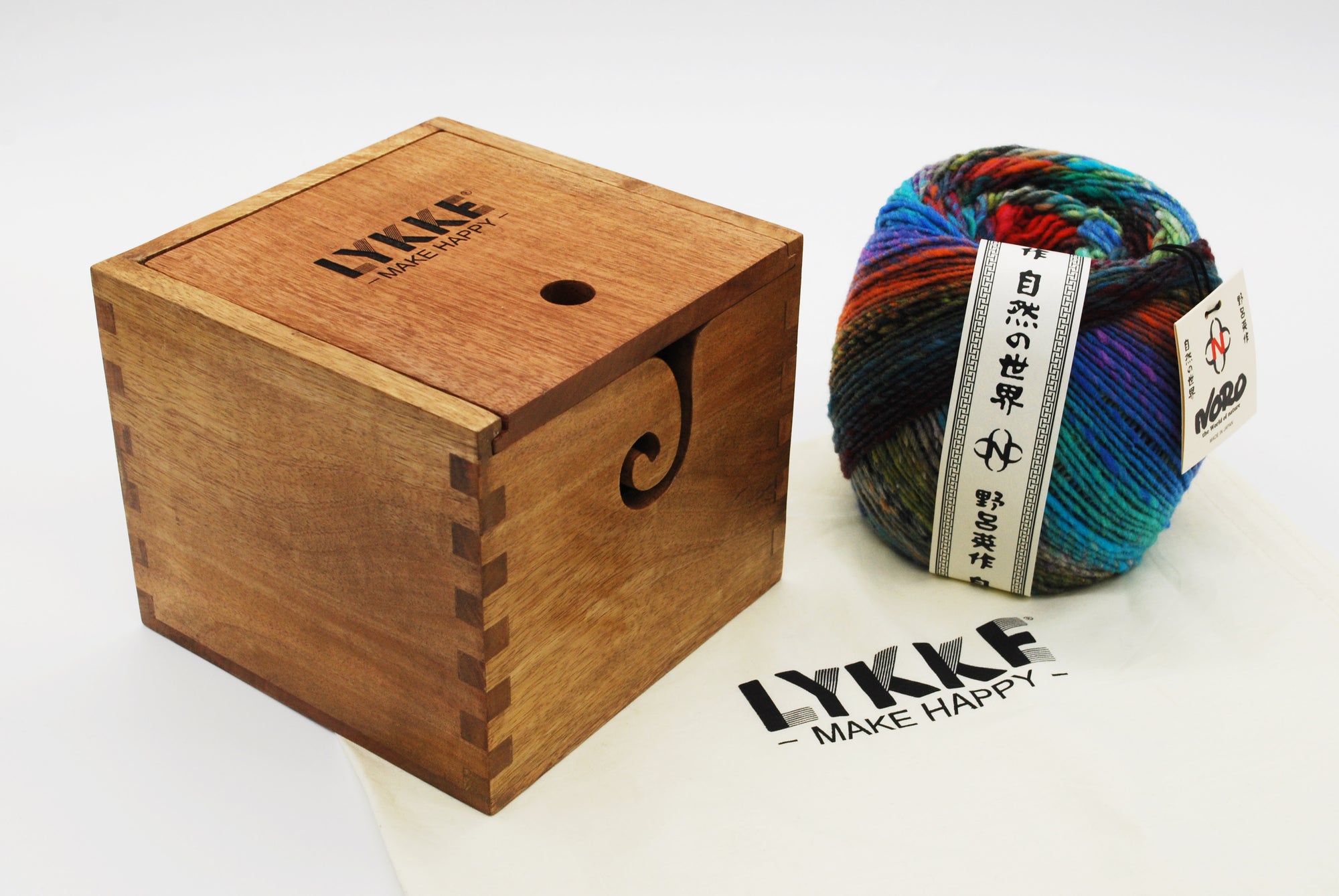 Lykke Mango Wood Oversized Yarn Box LYKKE