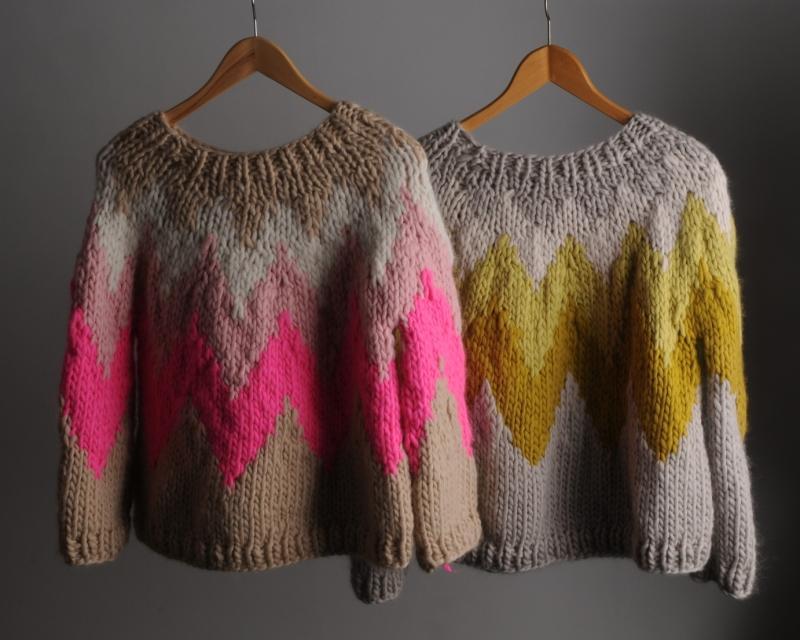 Zigzag Jumper Pattern by Mrs Moon Tribe Yarns London tribeyarns